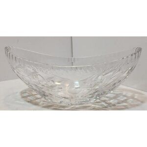 Vintage ABP American Brilliant Period Cut Crystal Gondola Oval Centerpiece Bowl